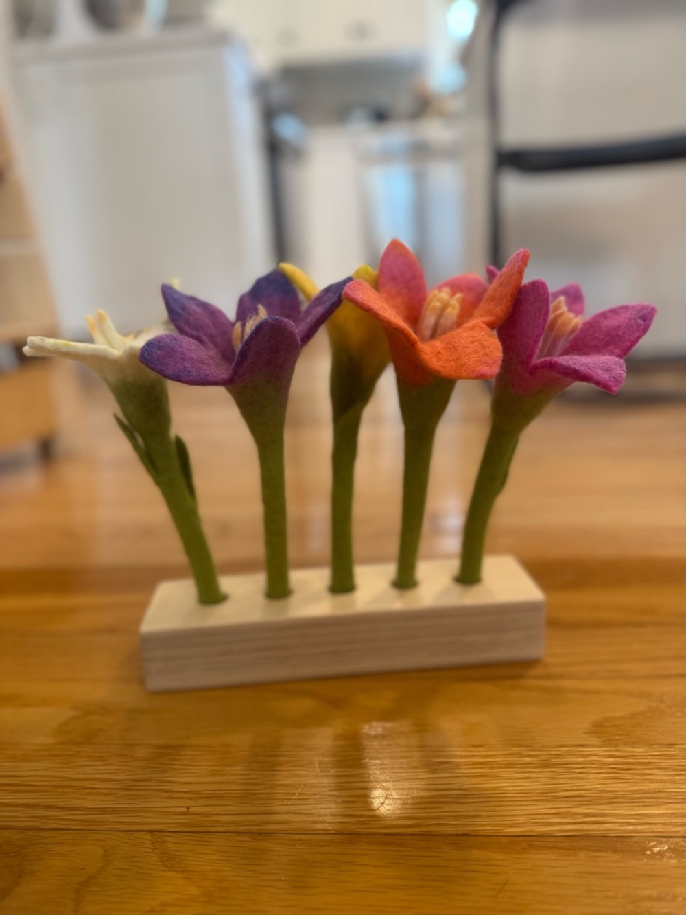 Lovevery felted flower toy